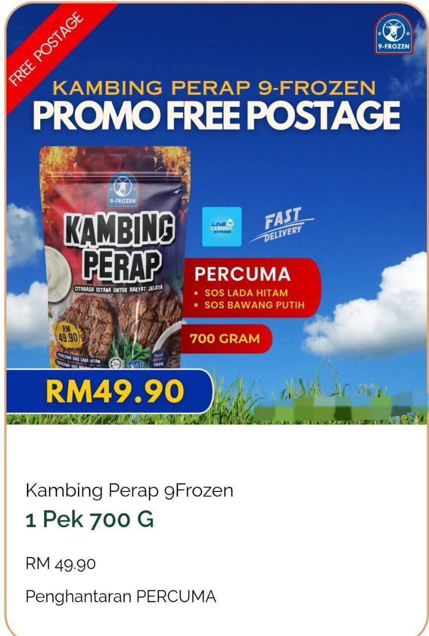 Kambing perap 9 frozen